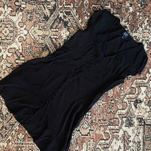 GAP Black Button-Down Dress